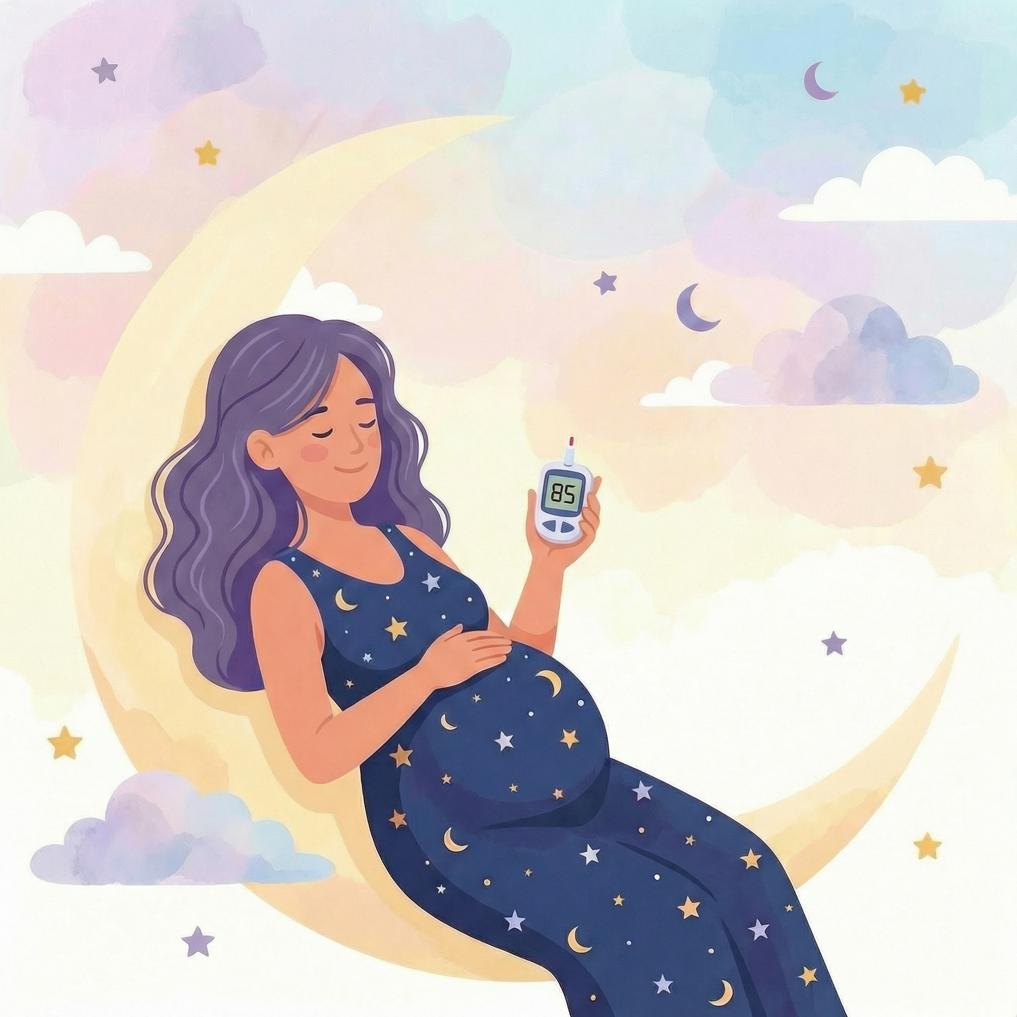 Example of blood sugar logging in the app